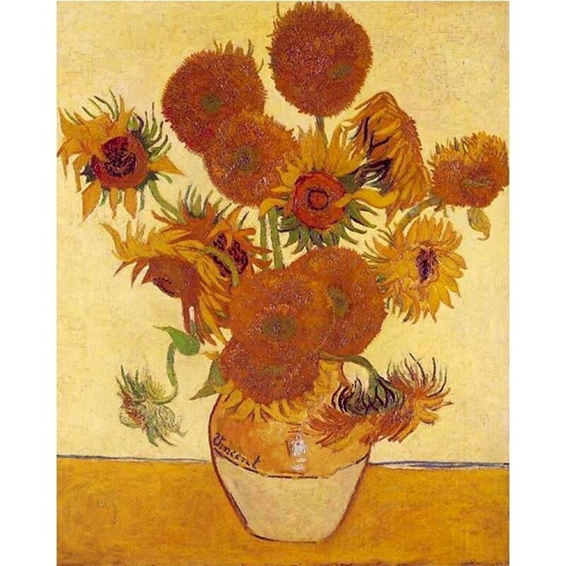 5D DIY Diamond Painting Sunflower Vase Diamond Mosaic Embroidery Flower Needlework Personalized Gift Decoration Home