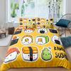 Sushi Duvet Cover Sets For Kids Boys Girls Lightweight Down Quilt Covers Bedroom Decor 2 Pillowcases 1 Duvet Cover No Comforter