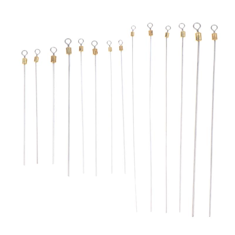 Fishing Bearing Swivels 20Pcs Corrosion Resistant Long Pole Fishing Connectors Practical Tackle for Saltwater Sea Fishing