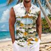 Men's Summer Surfing Beach Tank Top Casual Sleeveless Top Loose Tank Top