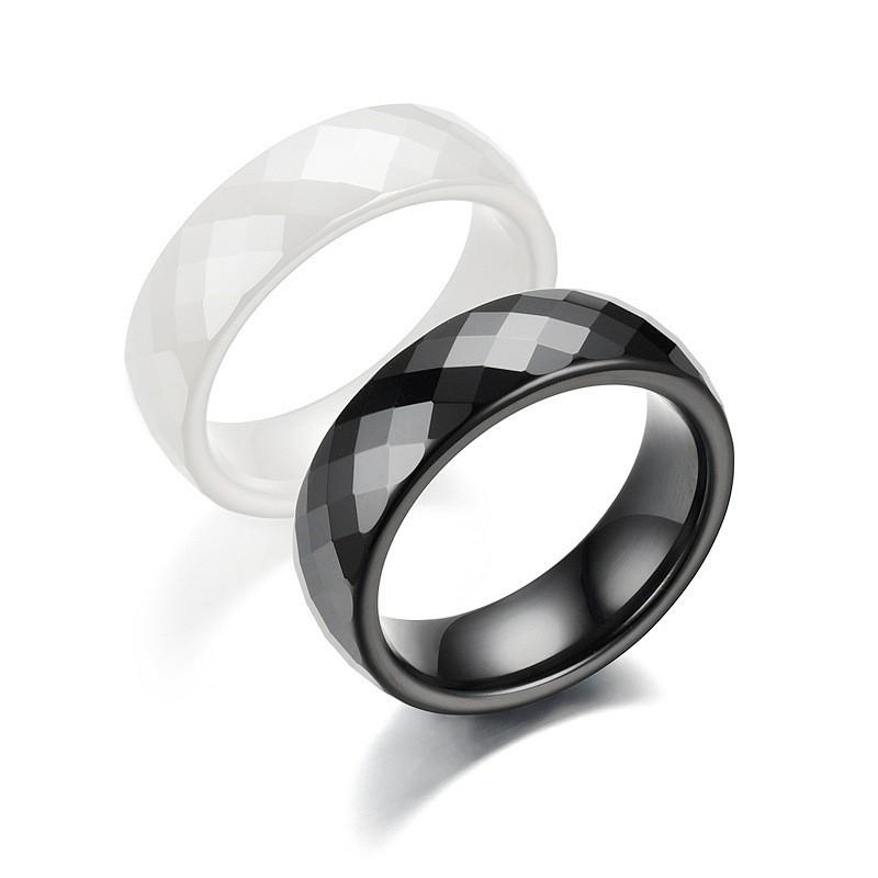 3/6mm Ceramic Rings For Women Men Black White Color Fashion Jewelry Finger Ring High Quality Gifts