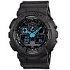 Аналогово-цифровые часы G-SHOCK для мужчин GA-100C-8A Синяя стрелка