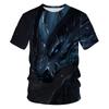 Мужская футболка God Beast 3D цифровая печать круглый вырез короткий рукав модная футболка топ