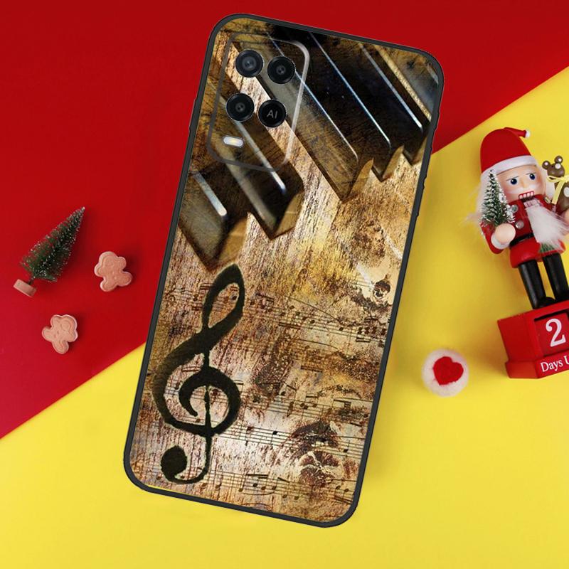 Musical Music Note Case For Oppo A5 A6 Pro A15 A57 A17 A54 A74 A94 A76 A16 A96 A40 A60 A80 A18 A38 A58 A78 A98
