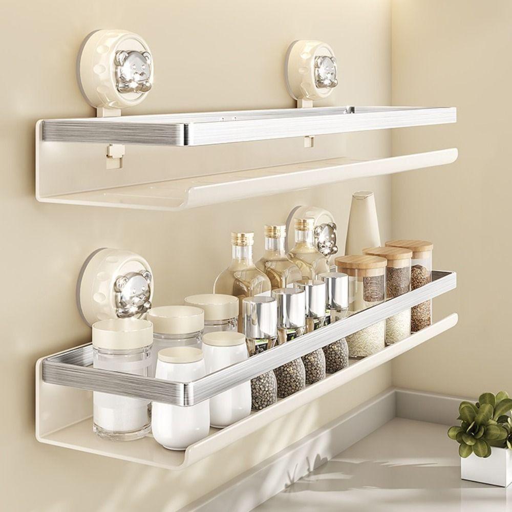 Настенный органайзер для приправ, присоска, полки для ванной комнаты, держатель для хранения в душевой кладовой