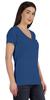 Inkmeso V Neck Basic Tee Classic Fit Short Sleeves Tshirt For Women Summer Cotton Tops