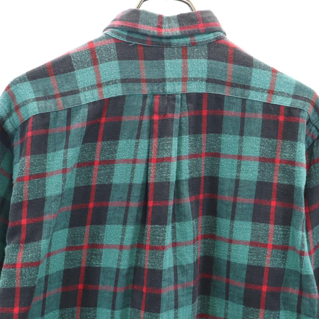 POLO COUNTRY RALPH LAUREN 80-е 90-е Винтажная рубашка из хлопка с длинным рукавом в клетку тартан Мужская Б/у