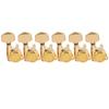 Musiclily Pro Guitar Locking Tuners for ST Telecaster Electric Gold Hex Buttons 6-String Strat/TL Guitars,