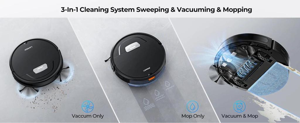 New Laresar Evol 3 intelligent Robot Vacuum 4500Pa Suction Sweeping Robots Multifunctional Intelligent Sweeping Robot with Auto Carpet Boost
