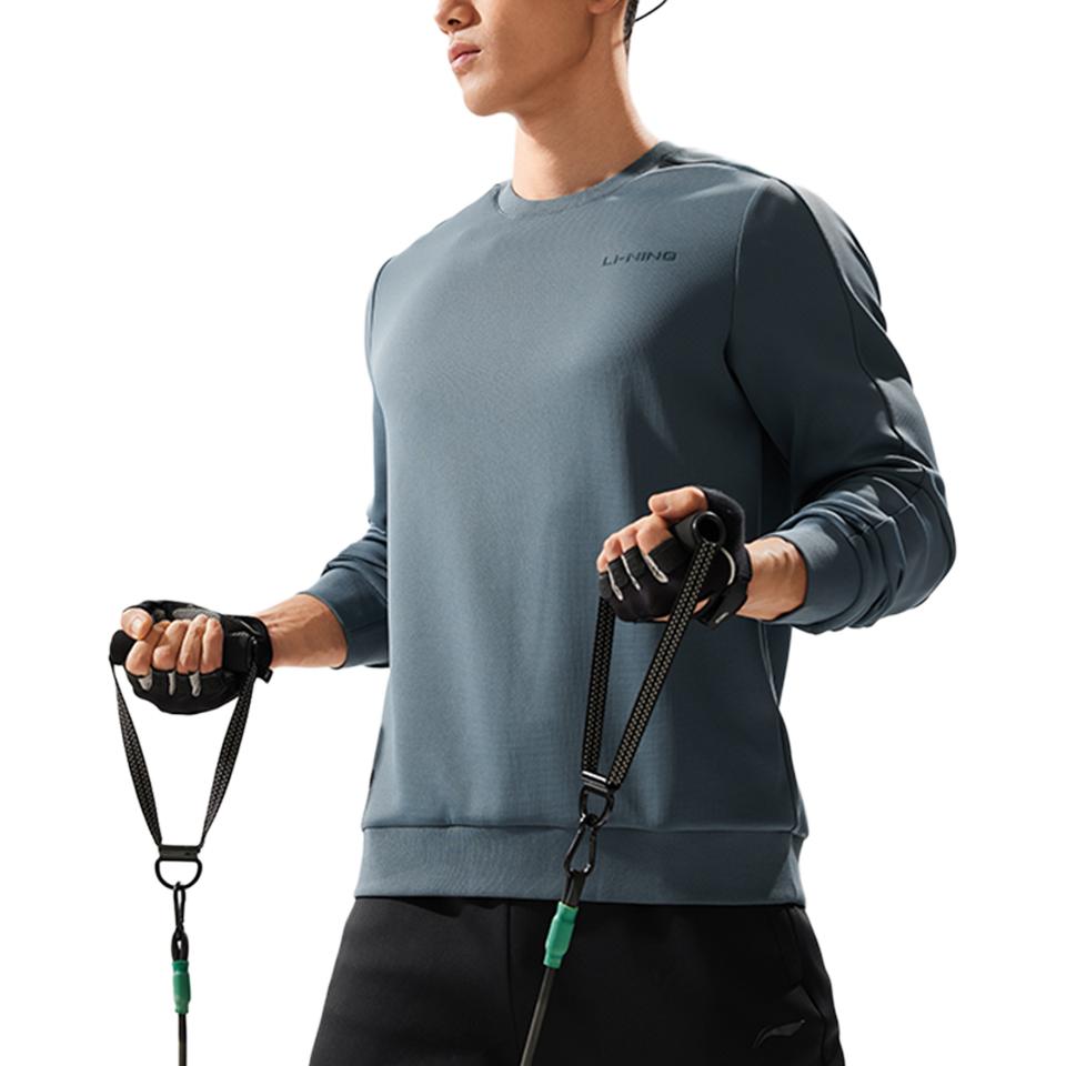 Свитшот мужской Li Ning Fitness Series Улитка Темно-синий AWDU869-2
