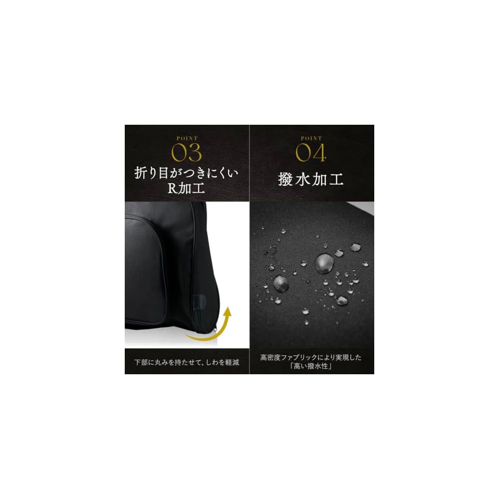 Grevio Garment Bag, crafted by a top-class bag maker. Waterproof, shape-retaining, with pockets and