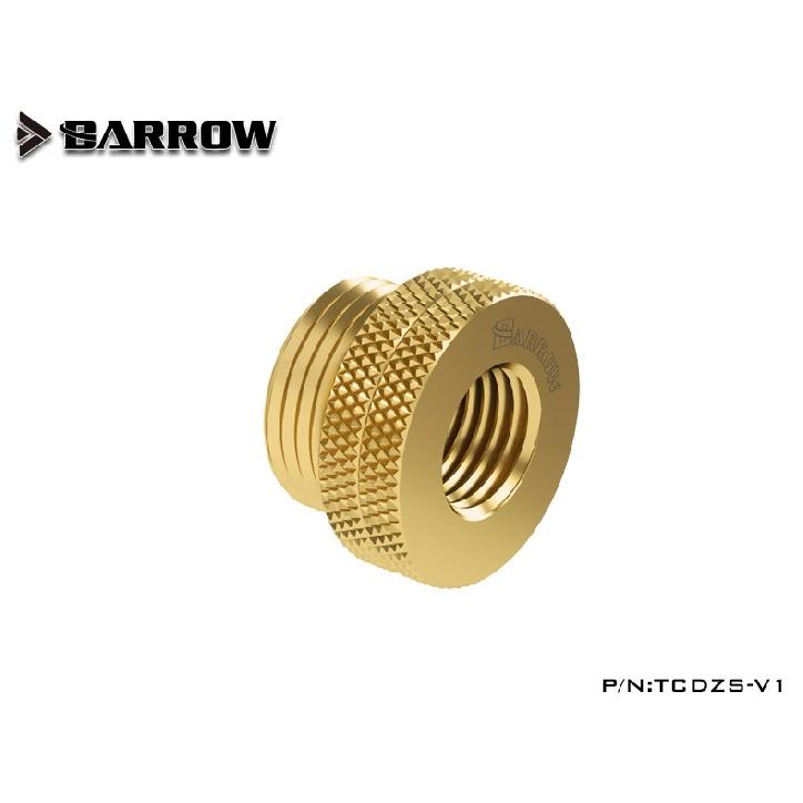 Barrow TCDZS-V1 G1/4'' Pass-Through Fitting for Water Inlet Port Injection Computer Water Cooling , TCDZS-V1