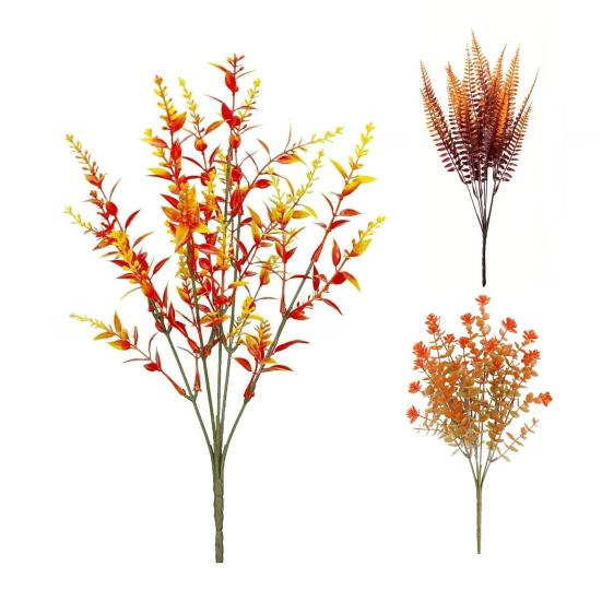 Осенние искусственные цветы для улицы, искусственные растения, устойчивые к УФ-излучению, искусственные цветы оптом для подвесных кашпо, крыльца, сада, вазы, балконного ящика