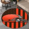 Cincinnati Browns Legacy Round Rug for Livingroom,Bedroom, Palyroom, Chair Rug, Area rug, Circle Carpet, Large Size Fan Christmas gift
