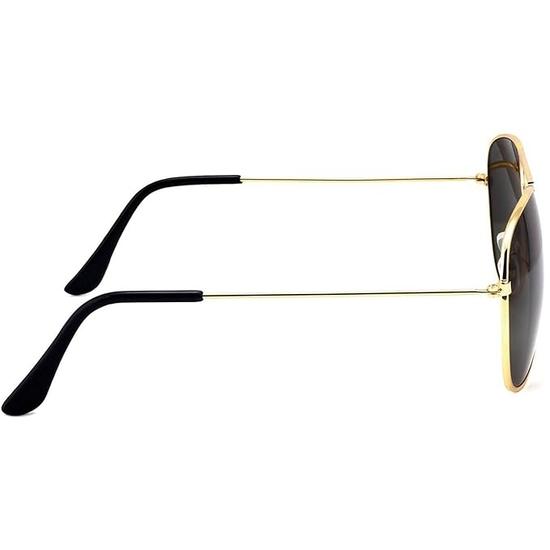 Солнцезащитные очки-авиаторы унисекс для взрослых Dervin, черная оправа, черные линзы (стандарт) - Упаковка из 2 шт.