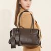 Large Capacity Cowhide Tote Bag, New Underarm Women's Bag, Genuine Leather Portable Pillow Bag.