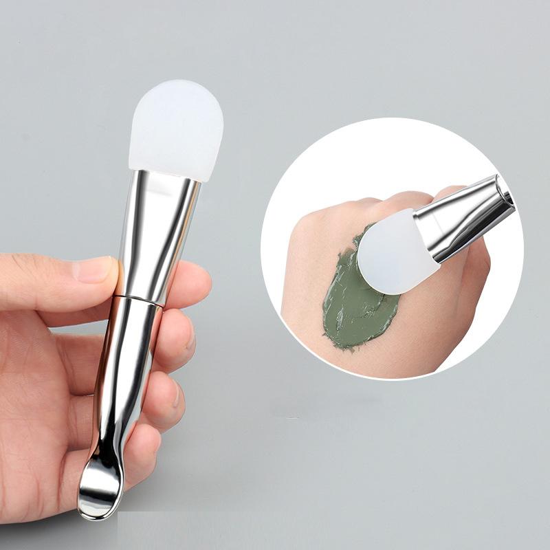 Силиконовая кисть для маски с мягкой щетиной, кисть для маски с покрытием, инструмент для нанесения грязевой маски на лицо, кисть-аппликатор