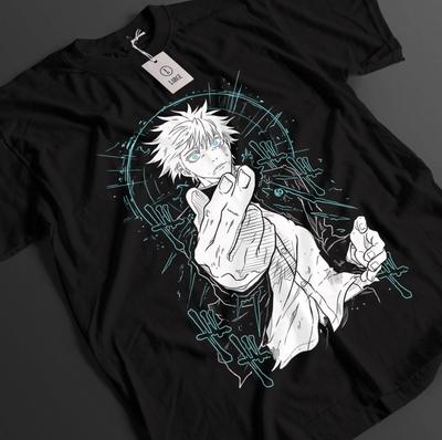 Футболка Jujutsu Kaisen Годжо Сатору Футболка Сукуна Тодзи Топ Аниме JJK Унисекс Футболка