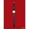 Использованные Сегодня только RADO Rado Винтажные Женские Часы Золотой Циферблат Черный Кожаный Ремешок Рабочий Предмет (Батарея заменена) Видео — это ИИ