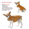 Winter Clothes for Small Dog Reversible Reflective Puppy Jacket with Leash Hole Outdoor Windproof Warm Chihuahua Yorkie Outfits
