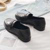 Мокасины обычные кожаные повседневные туфли с квадратным носком для женщин 2024 года, лоферы, женская летняя обувь на низком каблуке, элегантный Y2k Beau Today E