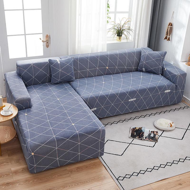 Чехол на подушку для дивана с геометрическим принтом, защита для мебели, L-образный угловой чехол для кресла, эластичный чехол для дивана для гостиной, дома