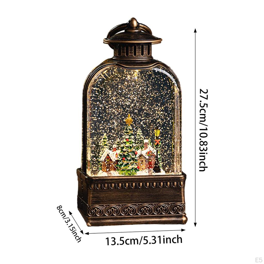 Christmas Lantern Desktop Decoration Glitter Pathway Street Lamp Hanging Water for