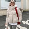 Winter New Down Cotton Clothes Women's Short Loose Hooded Small Bread Clothes Thickened Cotton Coat Women