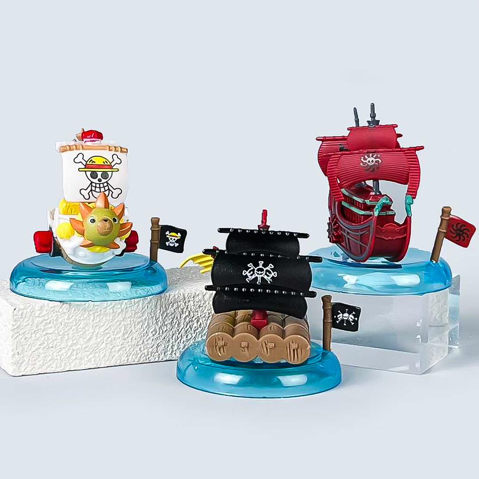 Аниме One Piece-серия Пиратский корабль Слепая коробка Мешок-сюрприз Игрушки Кукла Милая Аниме Фигурка Настольные украшения Коллекция