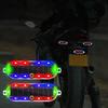 Solar Power Mortorcycle Led Warning Light Car Night Ride Tail Light Anti-Rear Strobe Light For Motorcycle Electric Bicycle