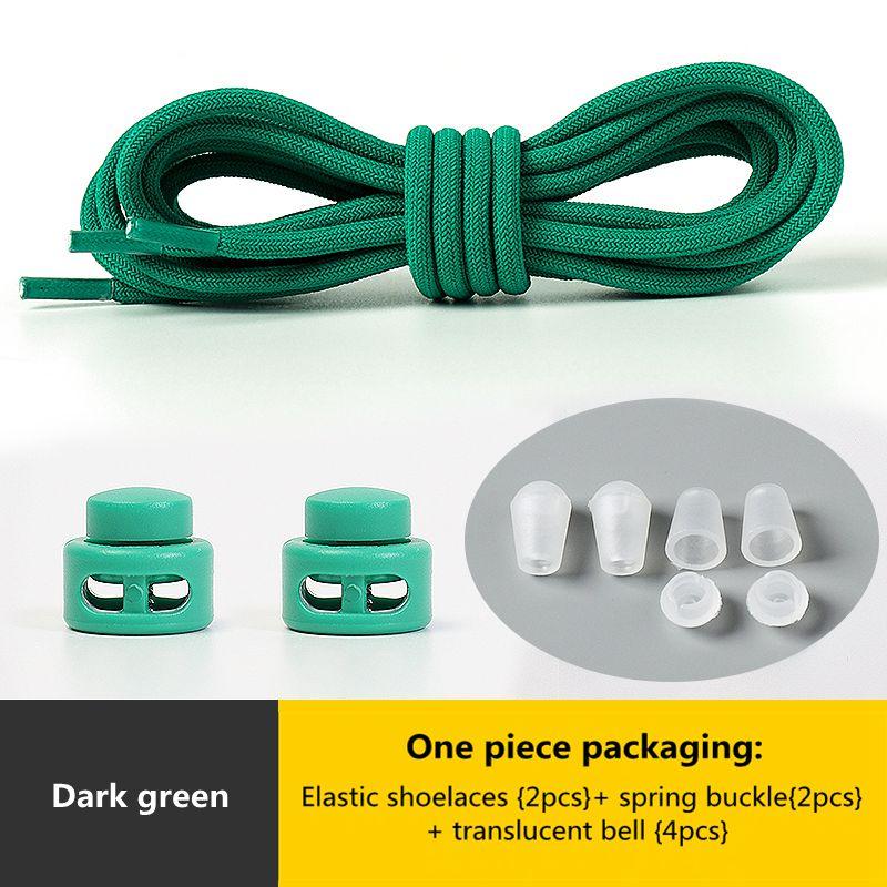 № 8. Шнурки с пружинным замком без завязок. Эластичные шнурки. Кроссовки для детей и взрослых. Быстрые шнурки для обуви. Круглые шнурки без завязок.