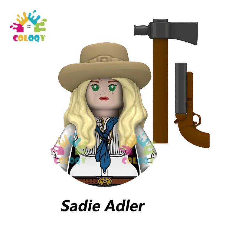 Детский конструктор «Американский ковбой», 4 стороны, с напечатанными миниатюрными фигурками. Игрушки для детей, подарки на день рождения.