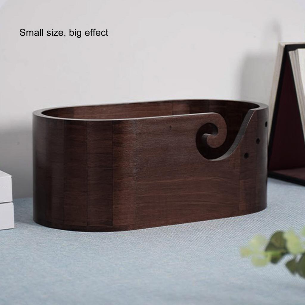 Oval Knitting Bowl Crocheting Bowl Wool Yarn Bowl Holder Knitting Bowl Wool Storage Bowl Knitting Accessories for Daily