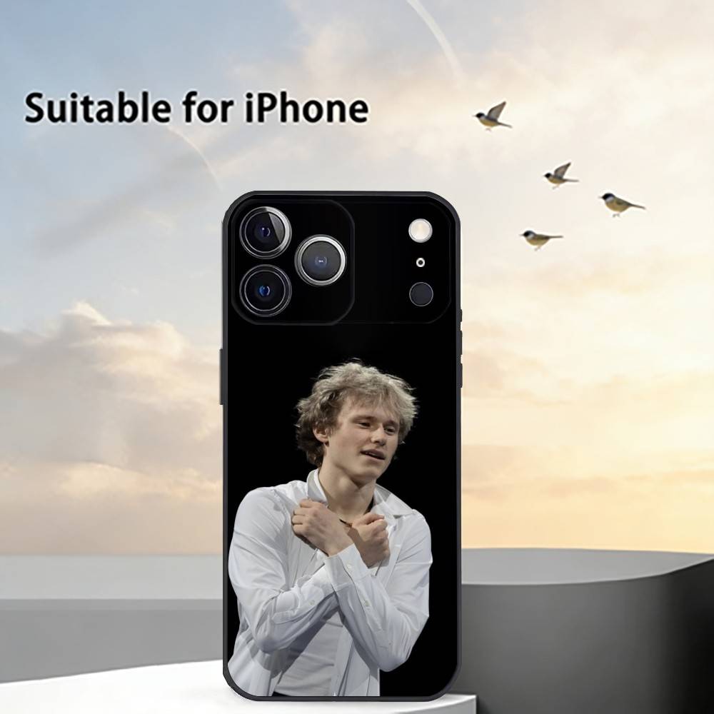 Чехол для телефона S-Фигуристы I-Илия Малинин Для iPhone 17, 16, 15, 14, 13, 12, 11 Plus, Pro Max, Другие Мягкий Черный Чехол