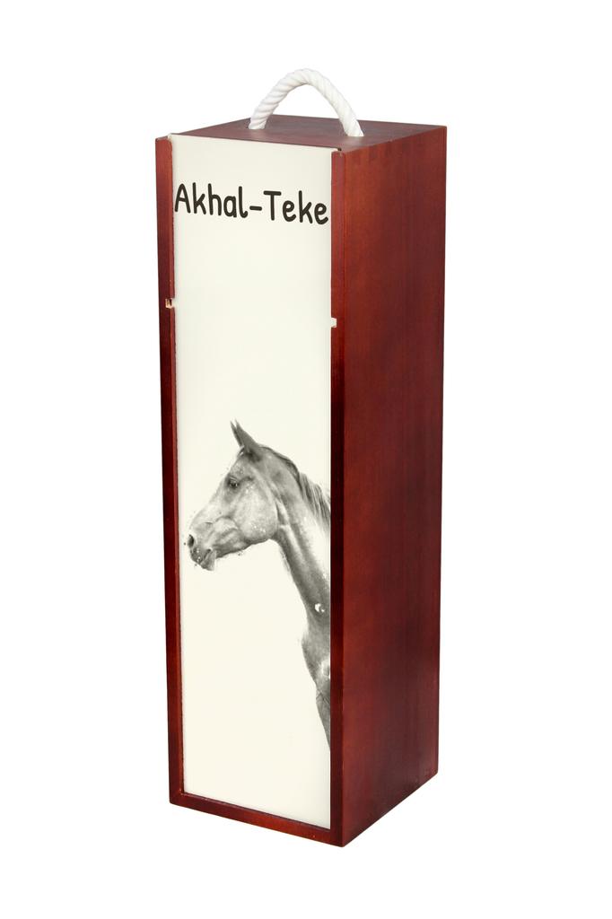 Akhal-Teke – Wine box with a horse, alcohol box with graphics | Art-Dog