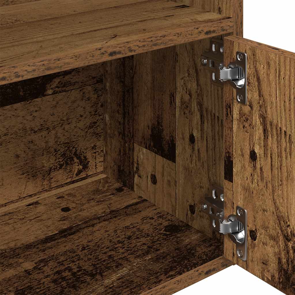 Vidaxl Regał, Stare Drewno, 31X24X127 Cm, Materiał Drewnopochodny