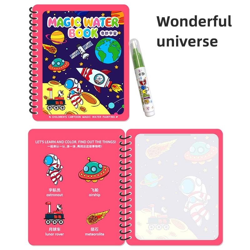 Детские книги для рисования на воде, раскраски, игрушки для рисования для детей, подарок на день рождения, Рождество, Новый год для мальчиков и девочек