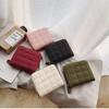 Korean Style 2024 Women's Embroidered Mini Wallet - Cute, Small, Short Zipper Coin Purse for Students