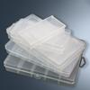 5 Compartment Clear Plastic Lure Storage Case for Fly Fishing Spoons Hooks Baits Tackle Box