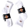 Dickies Crew Socks with Embroidered Logo and Pile Pack Logo Men's 3-Piece Bottoms, Mid-Length, 3-Piece (White Embroidery)