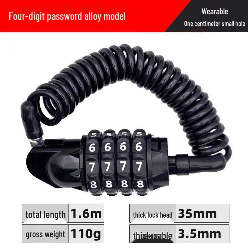 Универсальный электрический замок для шлема с крючком для ключей для безопасности мотоцикла