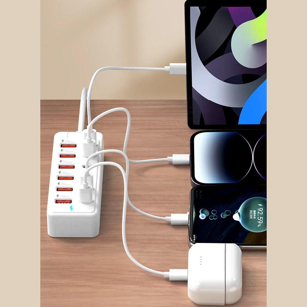 Зарядное устройство USB 12 в 1 Адаптер быстрой зарядки Розетка НОВАЯ Зарядная станция Дом