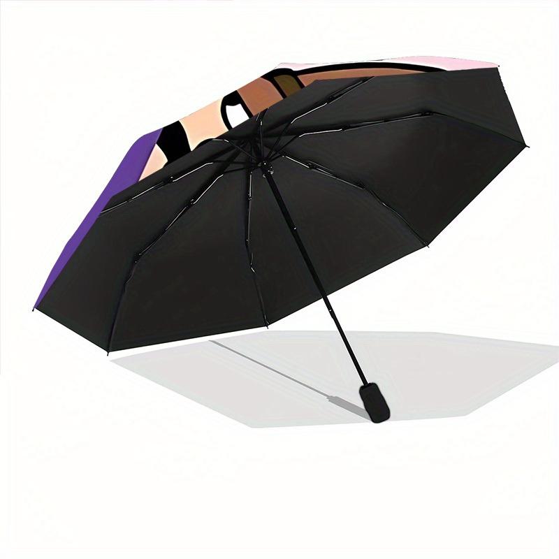 Pink Panther Detective Automatic Open/Close Umbrella   Compact Travel Umbrella, 8 Rib Heavy Duty Construction, Ideal Gift, 174