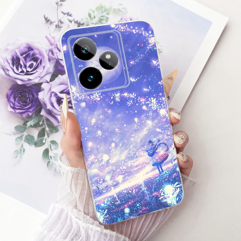 Чехол для Realme GT 7 GT7 T 5G RMX5061 Милый Лев Модный Расписной Чехол Мягкий Силиконовый Чехол для Телефона для Realme GT 7 Pro GT7T 5G