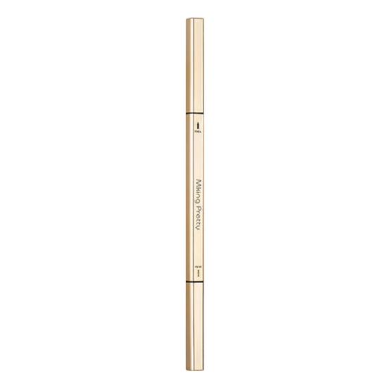 0.1g Eyebrow Filler Ultra-precision Long-lasting Double Head Square Gold Color Tube Beauty Brow Pencil for Women