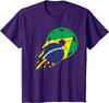 Brazil Flag Brazilian Soccer Football Fan Unisex TShirt Short Sleeve Casual Cotton Boys TShirts