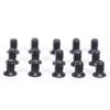100Pcs 3.5" Hard Drive Hdd Tray Computer Chassis Hard Disk Black Screw For Pc
