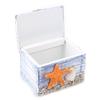 Portable Wooden Jewelry Box Ocean Themed Wooden Trinket Box Wooden Storage Box  Beach Home Decor