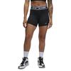 Jordan Alphabet Print Elastic Waist Slim Fit Sports Shorts Women Bottoms Black FB4624-010