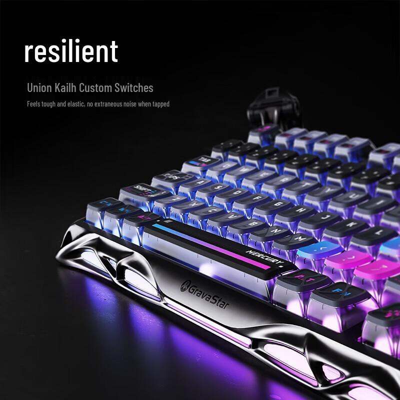 GravaStar K1 Pro 75% Трехрежимная RGB Механическая Игровая Клавиатура